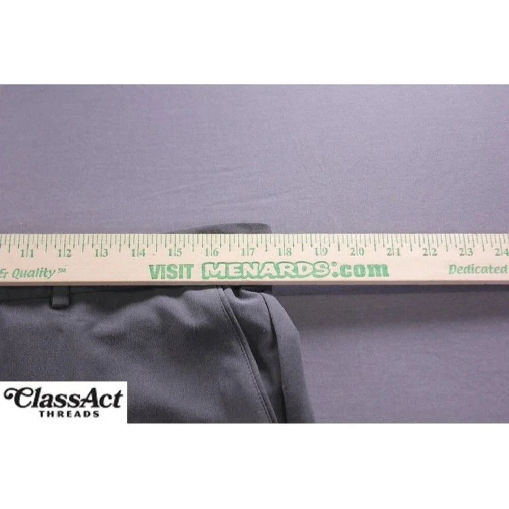 Nike Golf Pants Mens Gray Dri Fit Flat Front Stretch Tag Sz 34X32 (35X32)